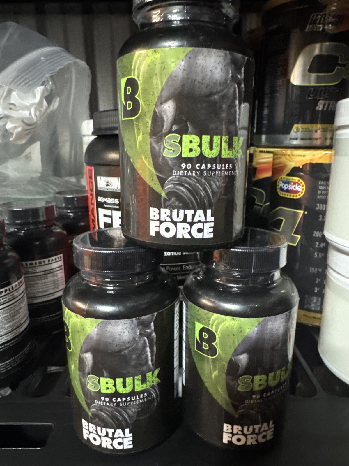 3 X Lot Brutal Force – SBulk – Performance Supplement for Men 270 Capsules