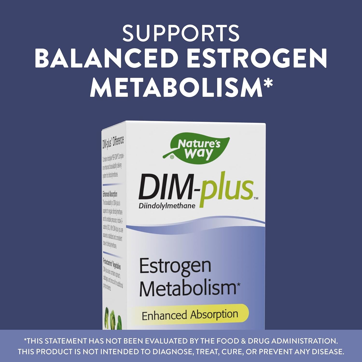 Nature’s Way DIM-Plus, Supports Balanced Estrogen Metabolism, Diindolylmethane