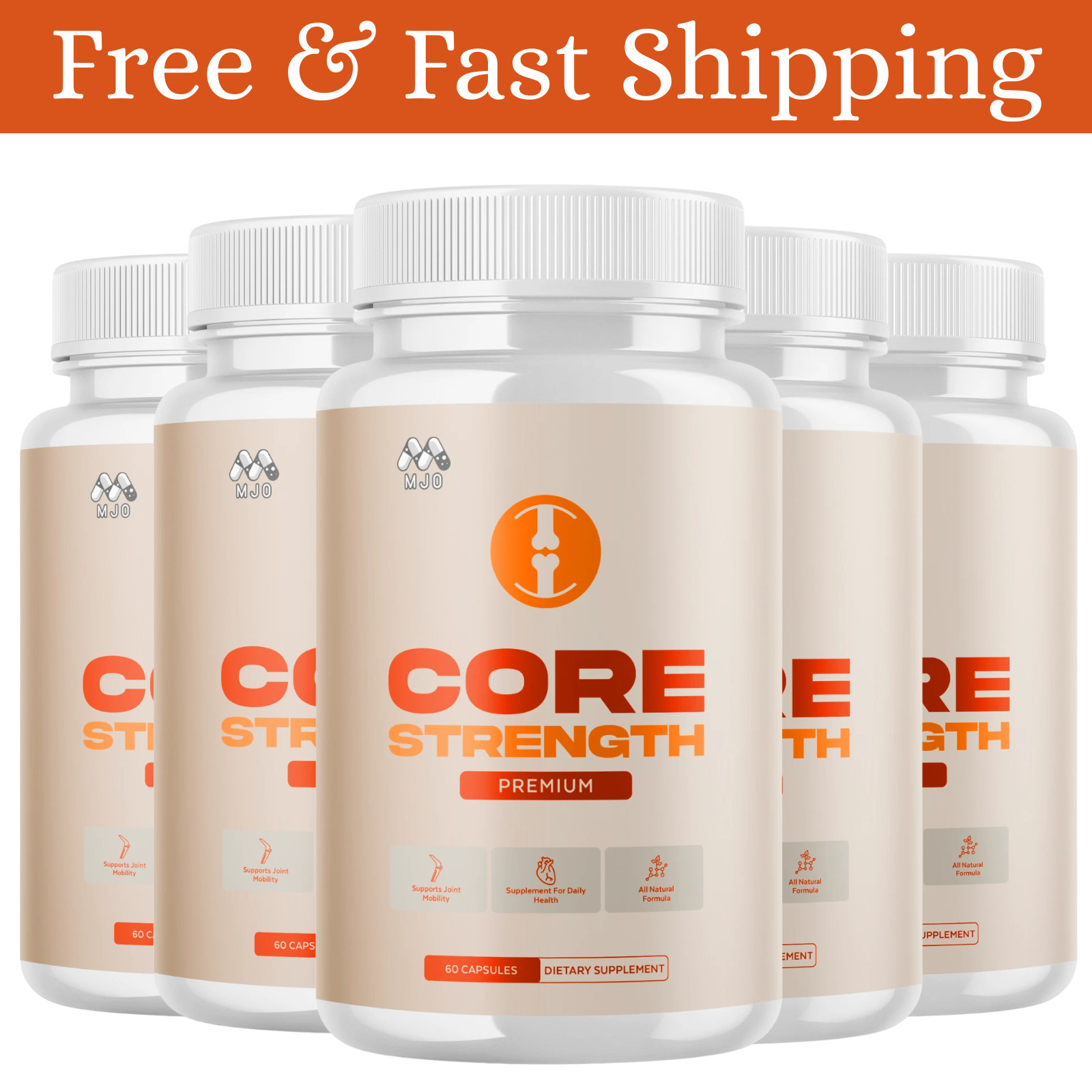 (5 Pack) Core Strength Joint Support Advanced Formula CoreStrength 300 Capsules