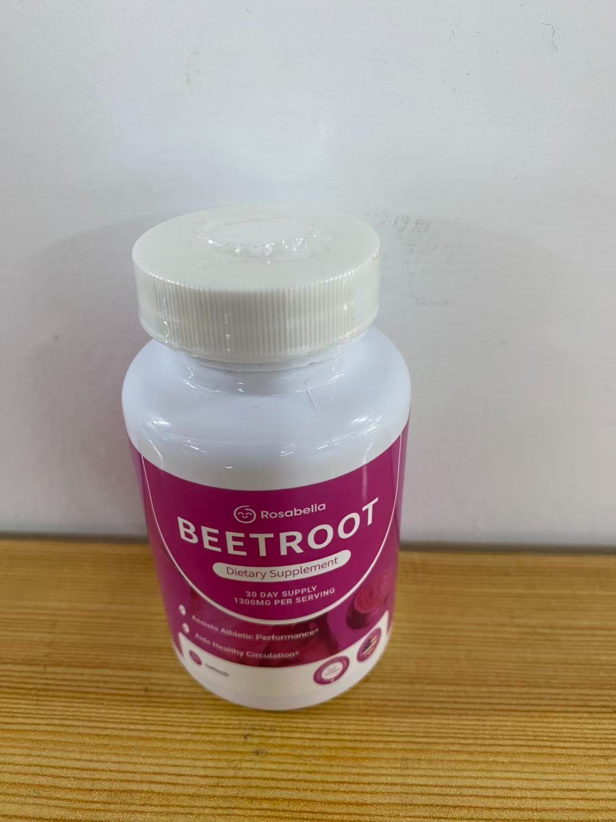 3PCS Rosabella Beetroot Dietary Supplement Capsules 60ct Athletic Performance