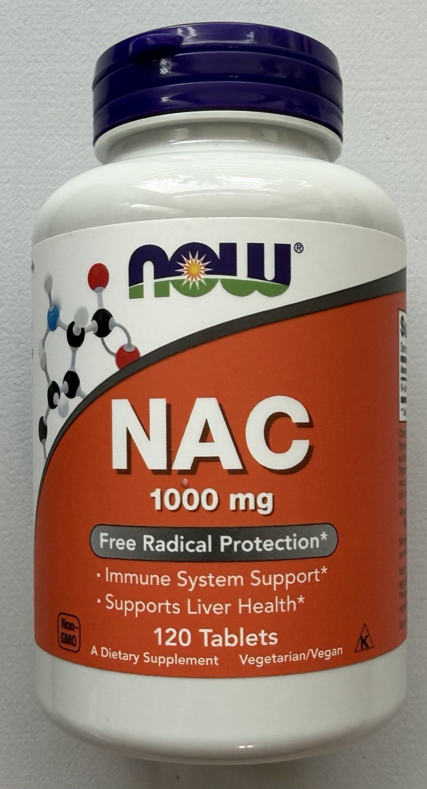 NOW Foods Supplements, NAC (N-Acetyl-Cysteine) 1,000 mg, 120 Tablets