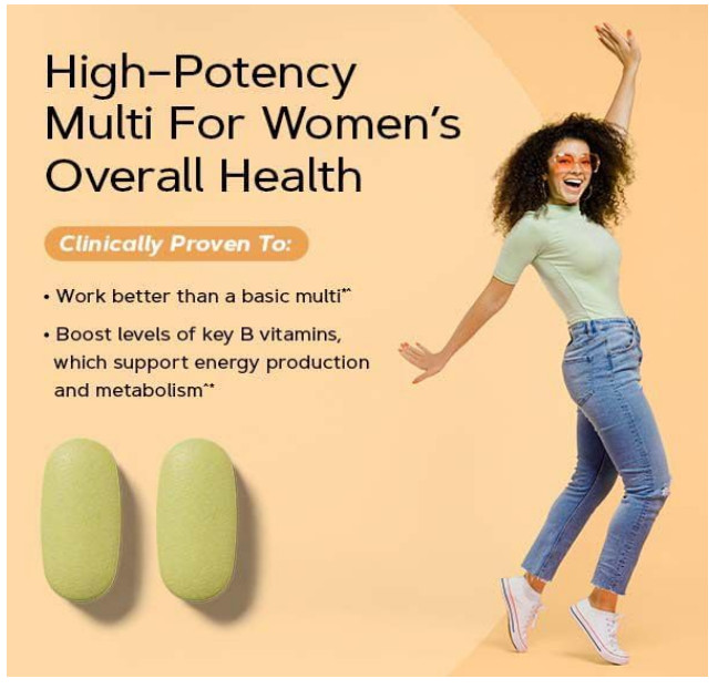 GNC Women’s Multivitamin Energy & Metabolism – 90 Caplets Expiry 07/26