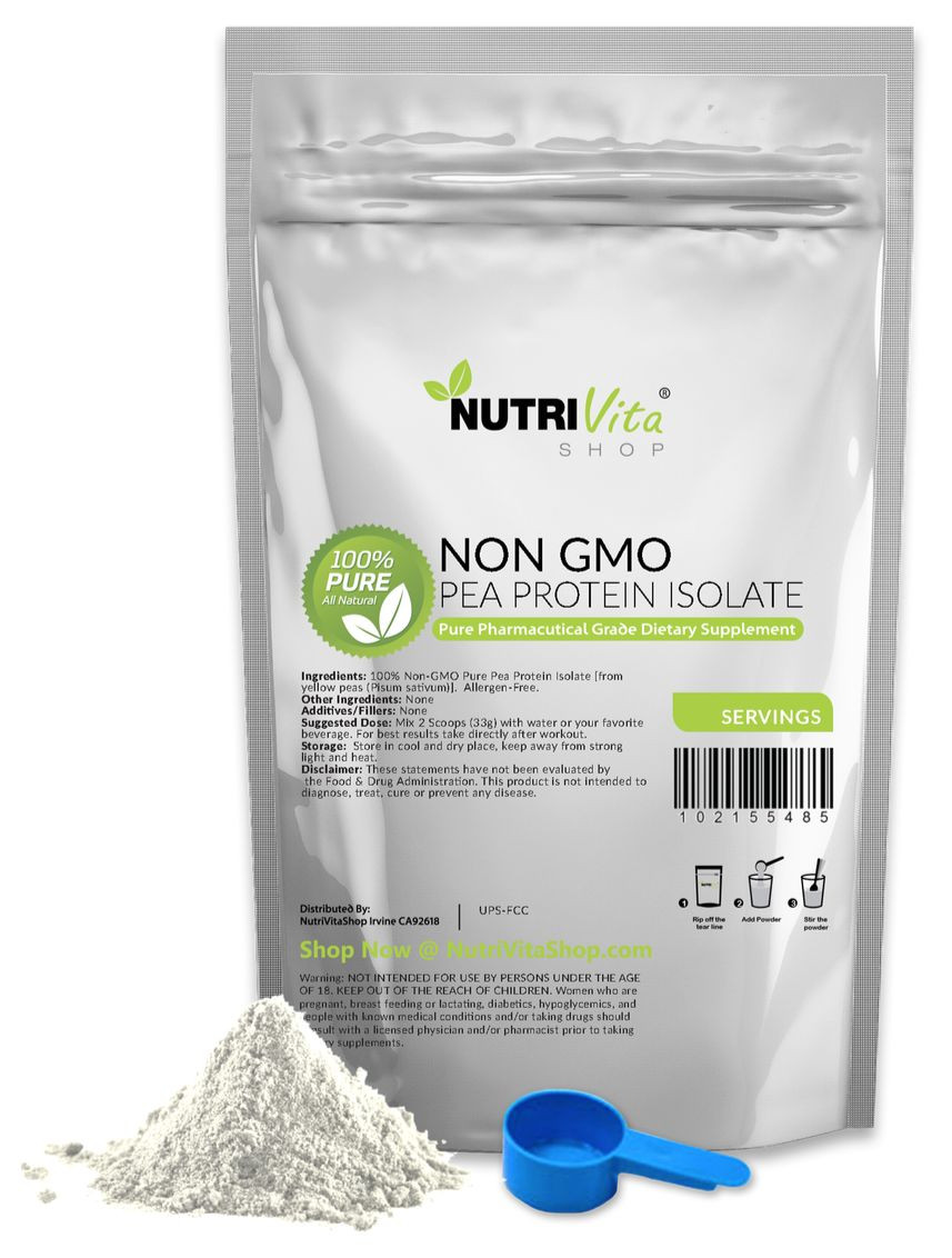10lb 100% NEW PEA PROTEIN PRO ISOLATE NON-GMO HIGH PROTEIN VEGAN USP GRADE