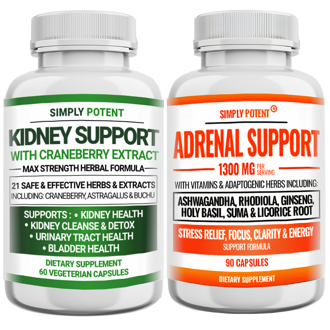 Kidney Support+Adrenal Support Bundle | Energy, Clarity, Kidney Function & Detox
