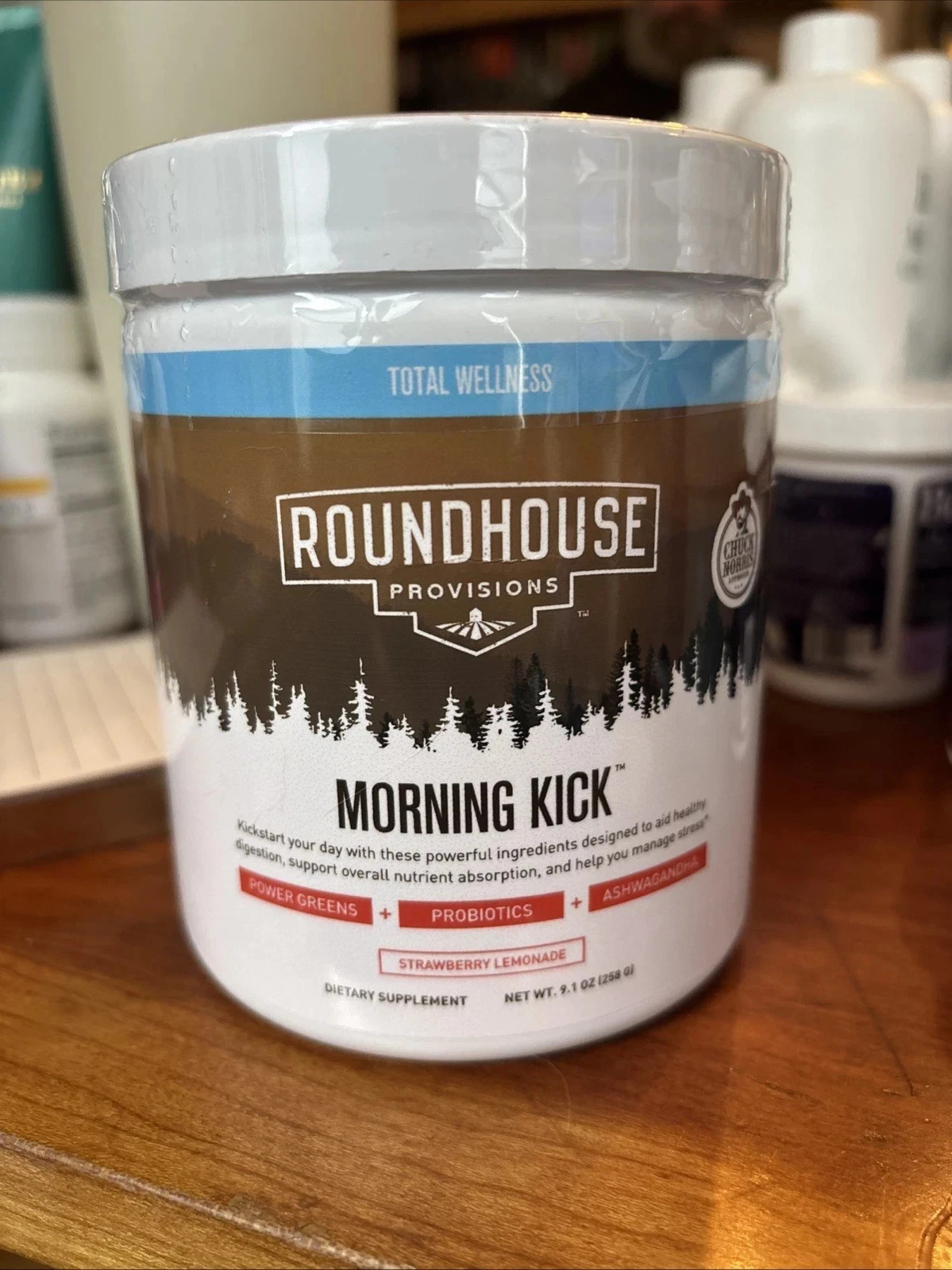 Roundhouse Provisions Morning Kick Powder Strawberry Lemonade 9.1 OZ(2 Pack)