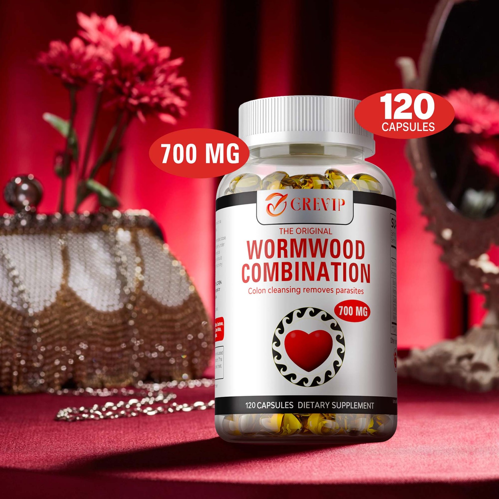Wormwood Combination – Black Walnut, Cloves, Quassia – Intestine Cleanse & Detox