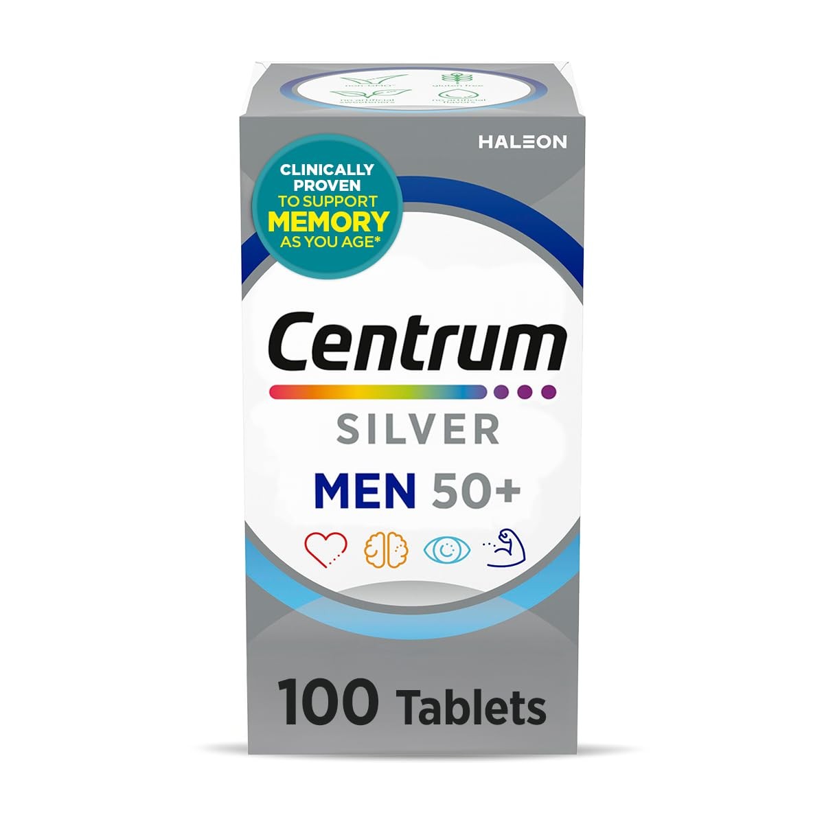 Centrum Silver Multivitamin for Men 50 Plus, 100 Count (Pack of 1)