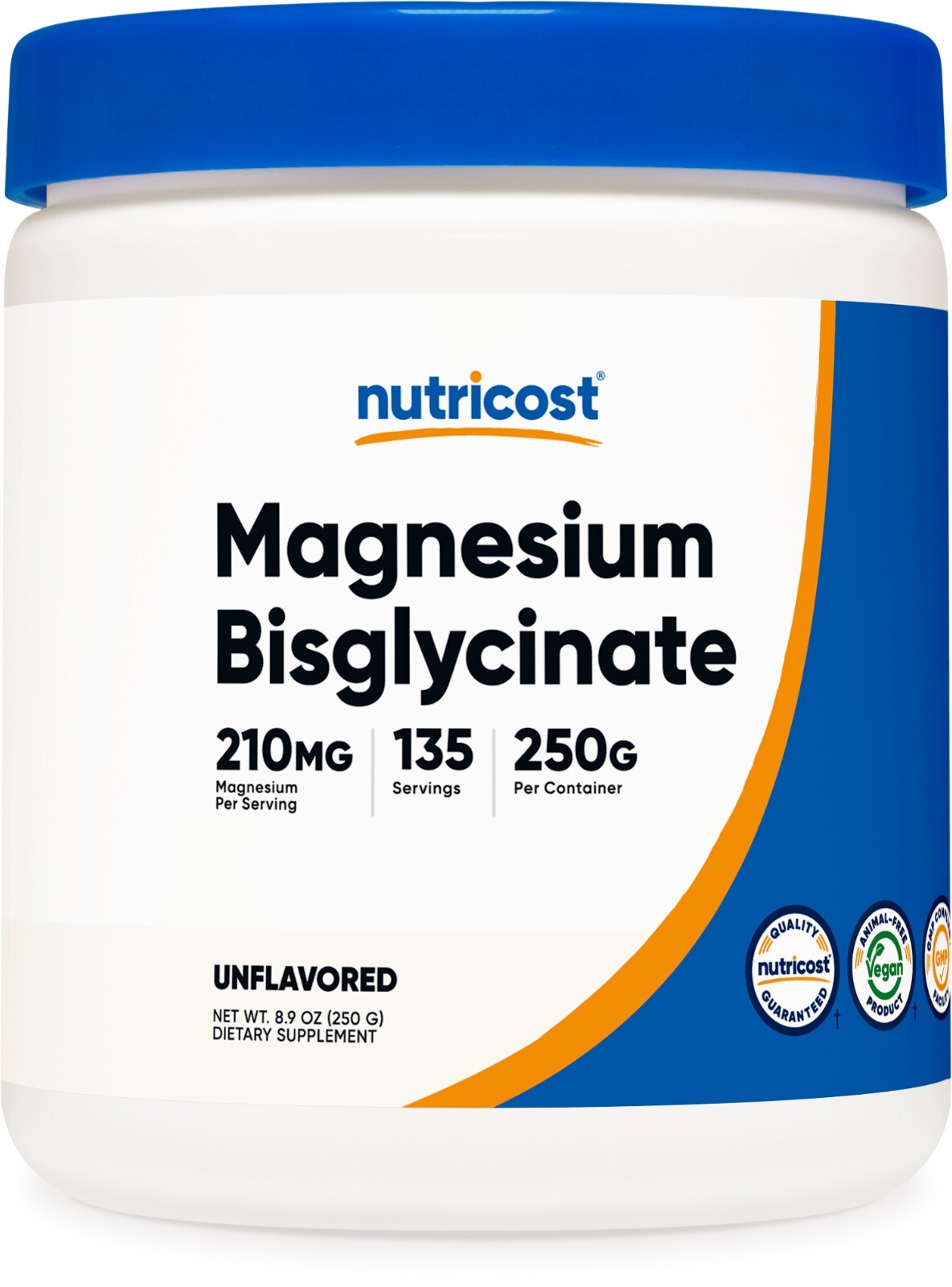 Nutricost Magnesium Bisglycinate Powder (250 Grams) Unflavored