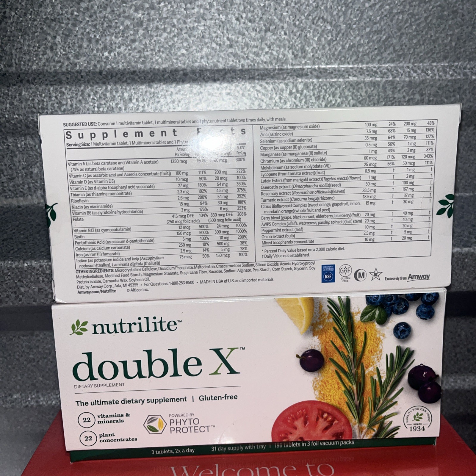 Nutrilite Double-X Multi-Vitamin Tablets, 31-Day Refill EXP:12/27 (2Pack)