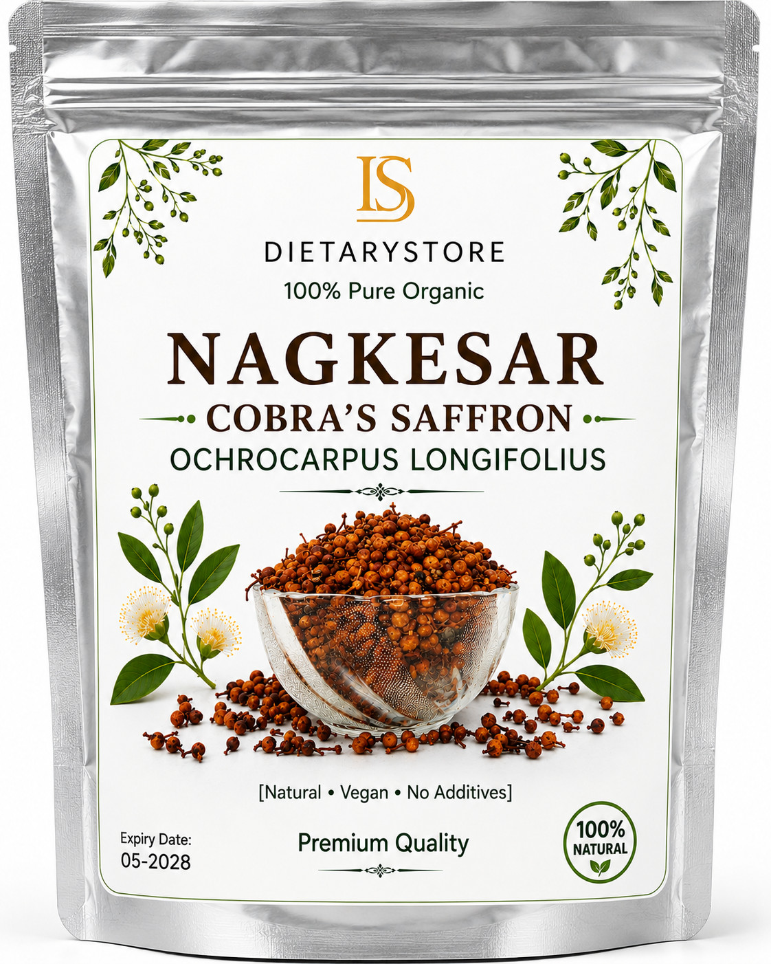 Nagkesar Ochrocarpus Longifolius Whole | Premium Organic Ayurvedic Herbal 100gm