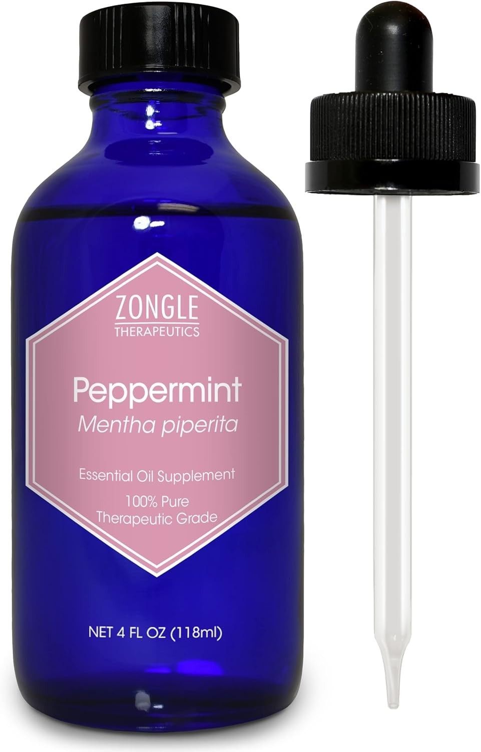 Peppermint Oil, Food Grade, Edible, for Digestion, IBS, Hair – 100% Pure, Pepper