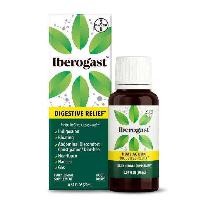 Iberogast Dual Action Digestive Relief Daily Herbal Supplement Supports Gut He