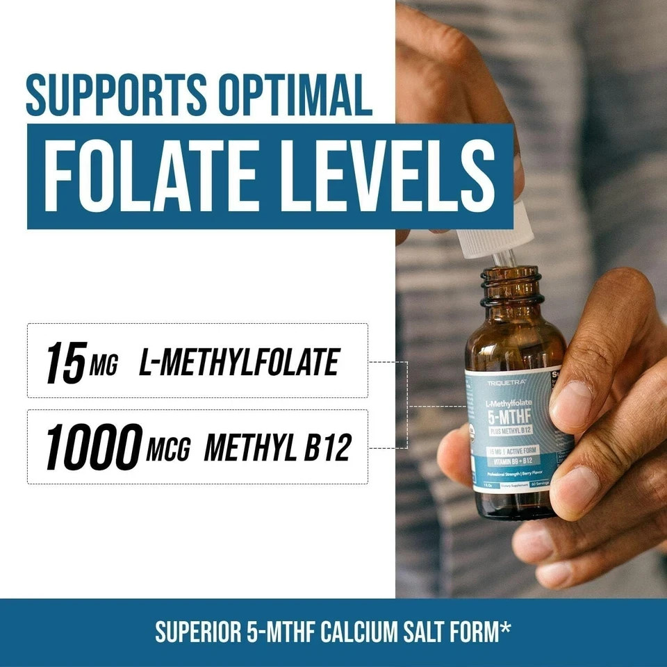 L-Methylfolate 5-MTHF Additional Methyl B12 15 MG Active Formula B9