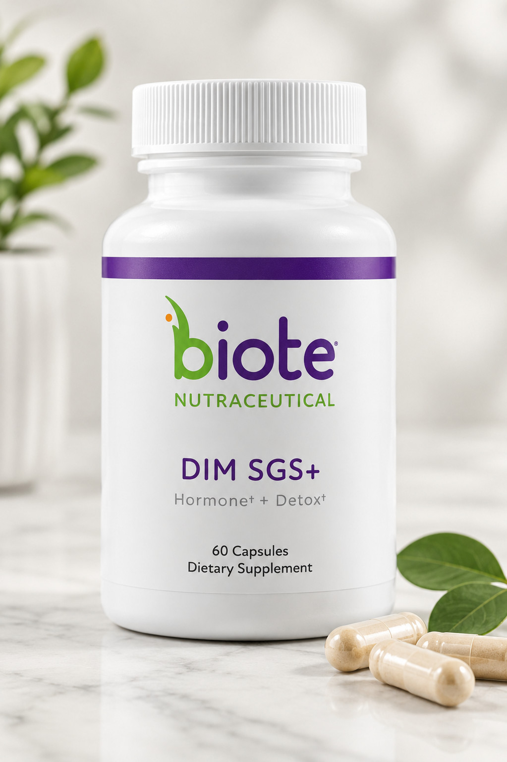 DIM Biote SGS+ 60 Capsules Hormone Balance Detox Supplement Support