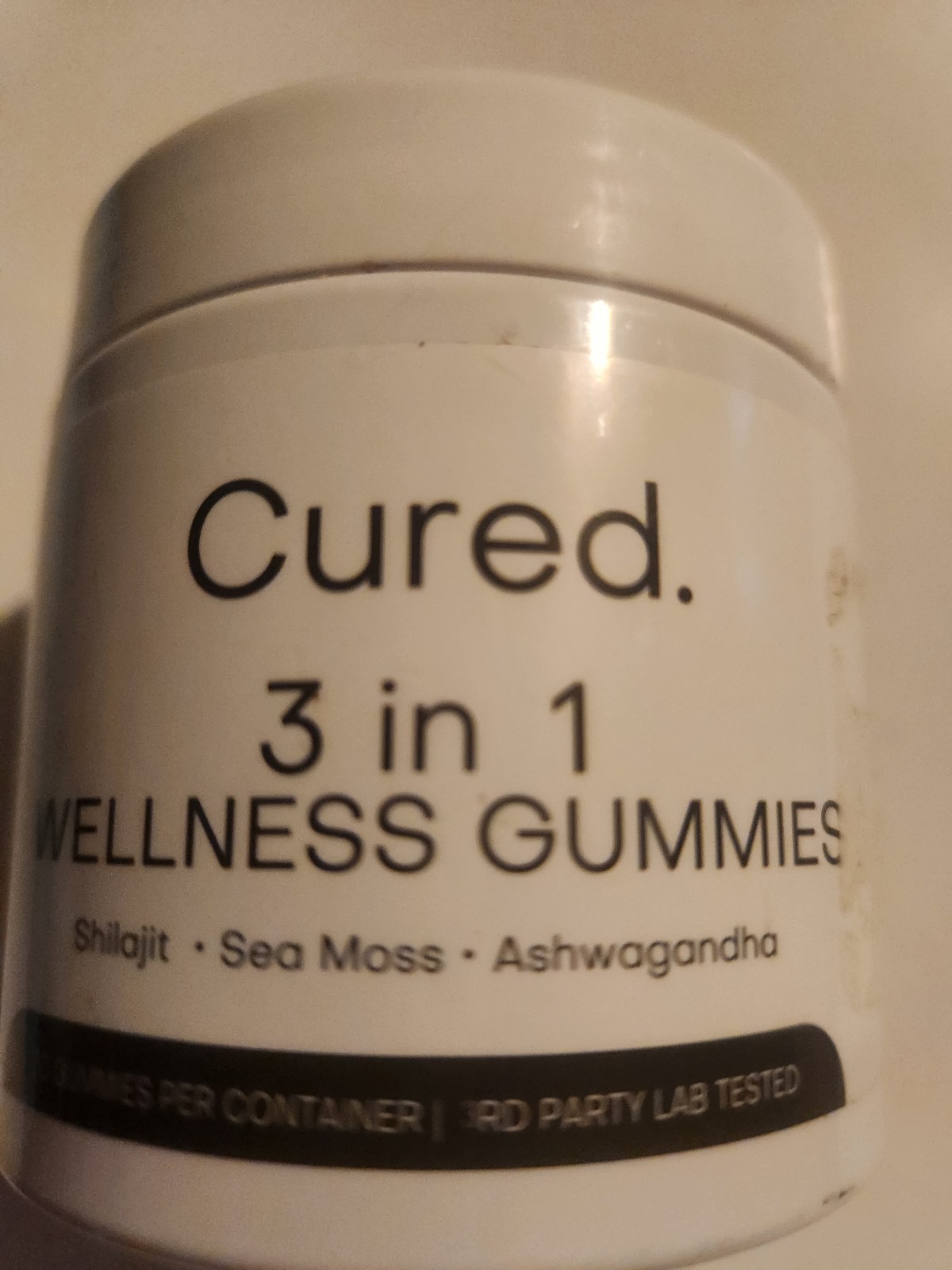 Cured 3 in 1 Wellness Gummies Unisex 30ct Gray Shilajit Sea Moss Ashwagandha