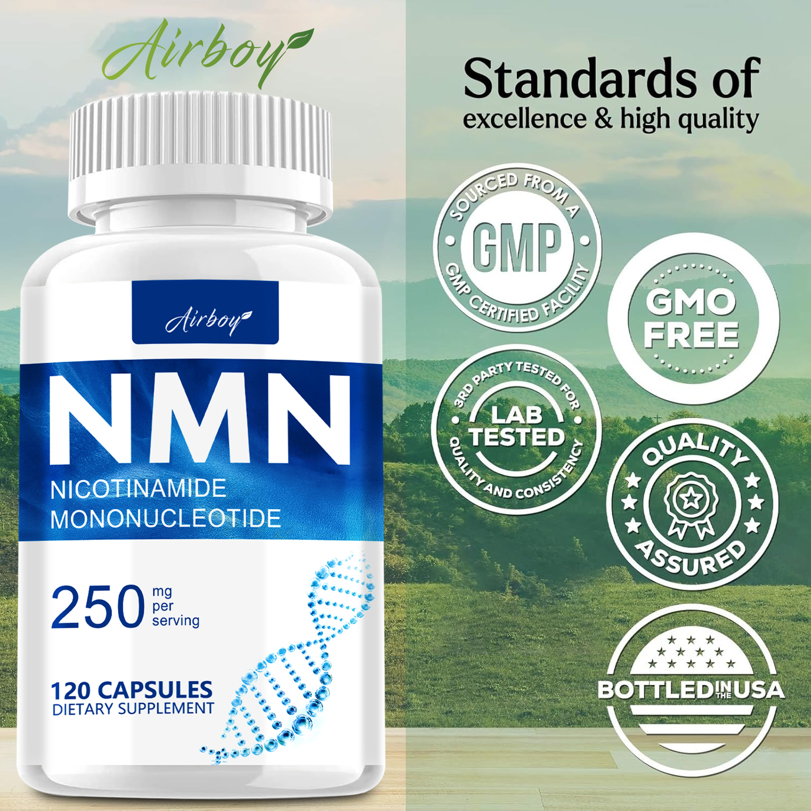 120pcs Nicotinamide 250mg – Energy Metabolism, Increase and Support NAD Levels