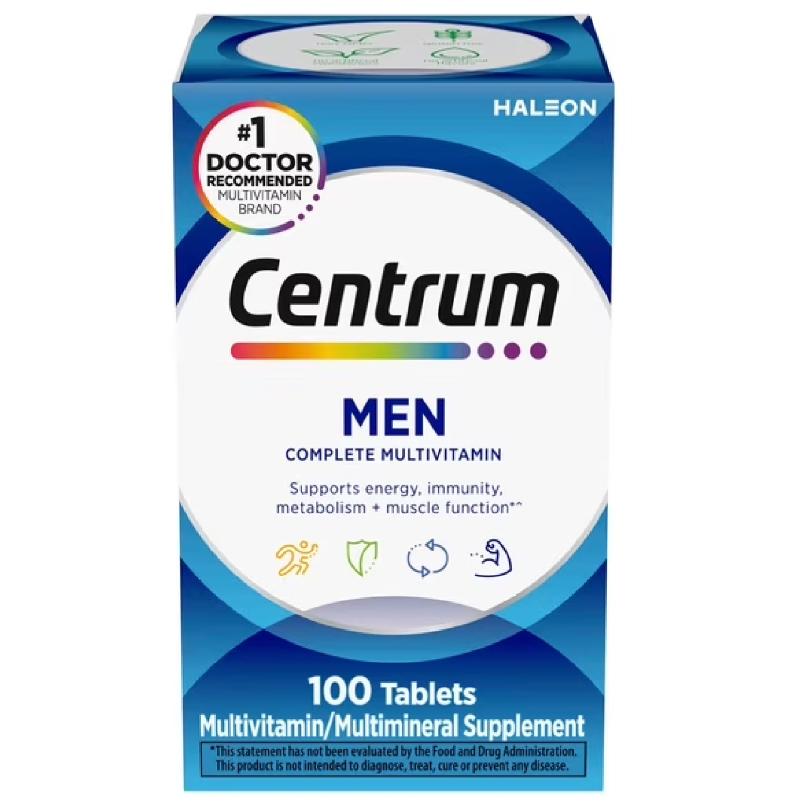 Centrum Men Multivitamin with Vitamins B, C, D3 & E, 100 Count
