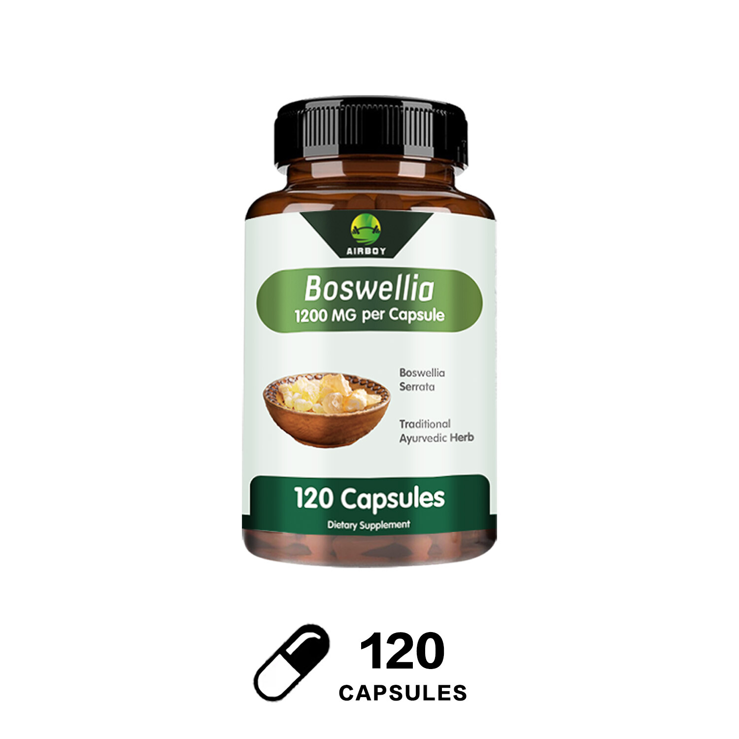 120pcs Boswellia 1200mg – Pain Relief and Support Optimal Muscle, Joint Health