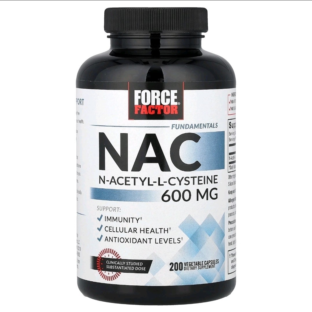 Fundamentals, NAC, N-Acetyl-L-Cysteine, 600 mg, 200 Vegetable Capsules