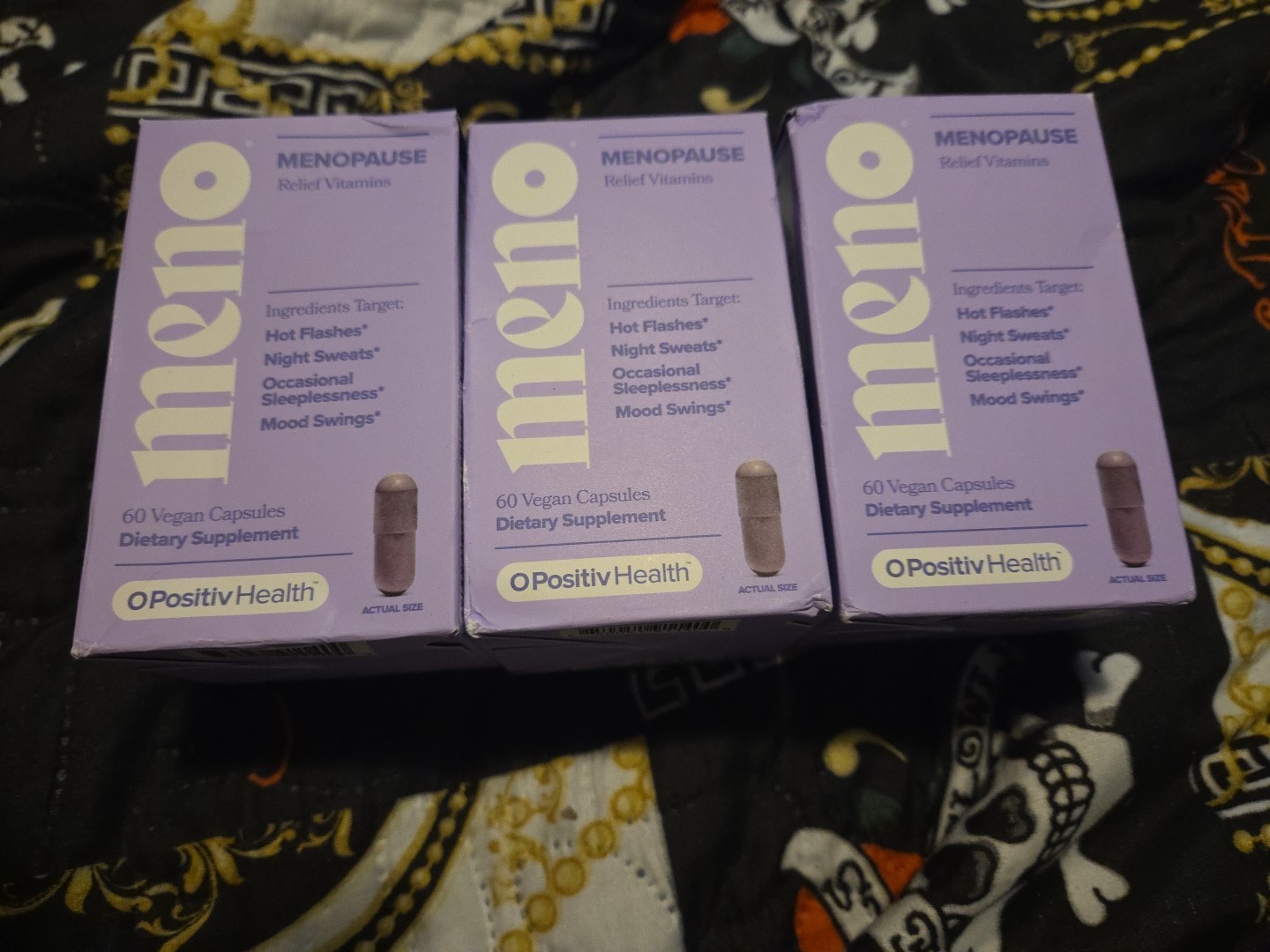 OPositiv Health MENO Vitamins for Menopause, (60 vegan capsules) 3 Boxes