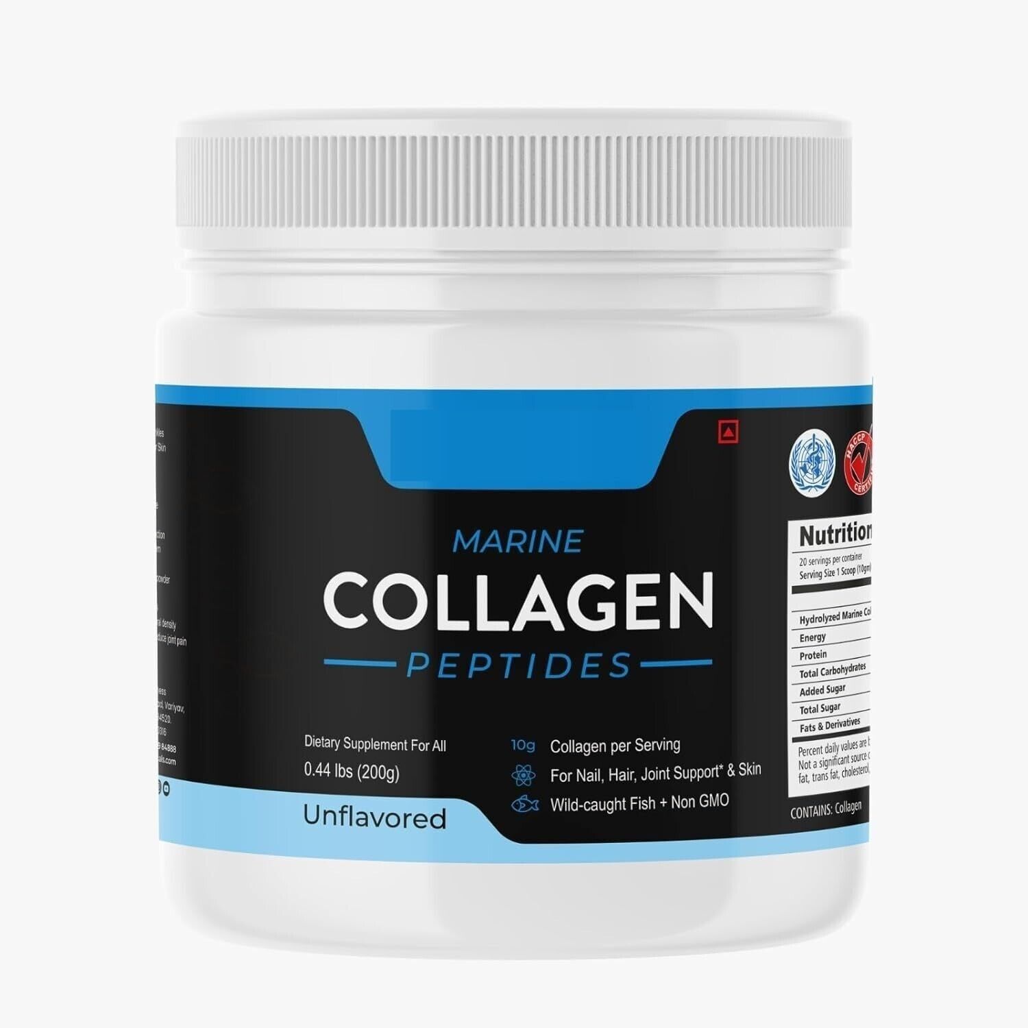DN Marine Collagen Powder for Nail, Hair, Joint Support & Skin | (200 GM)