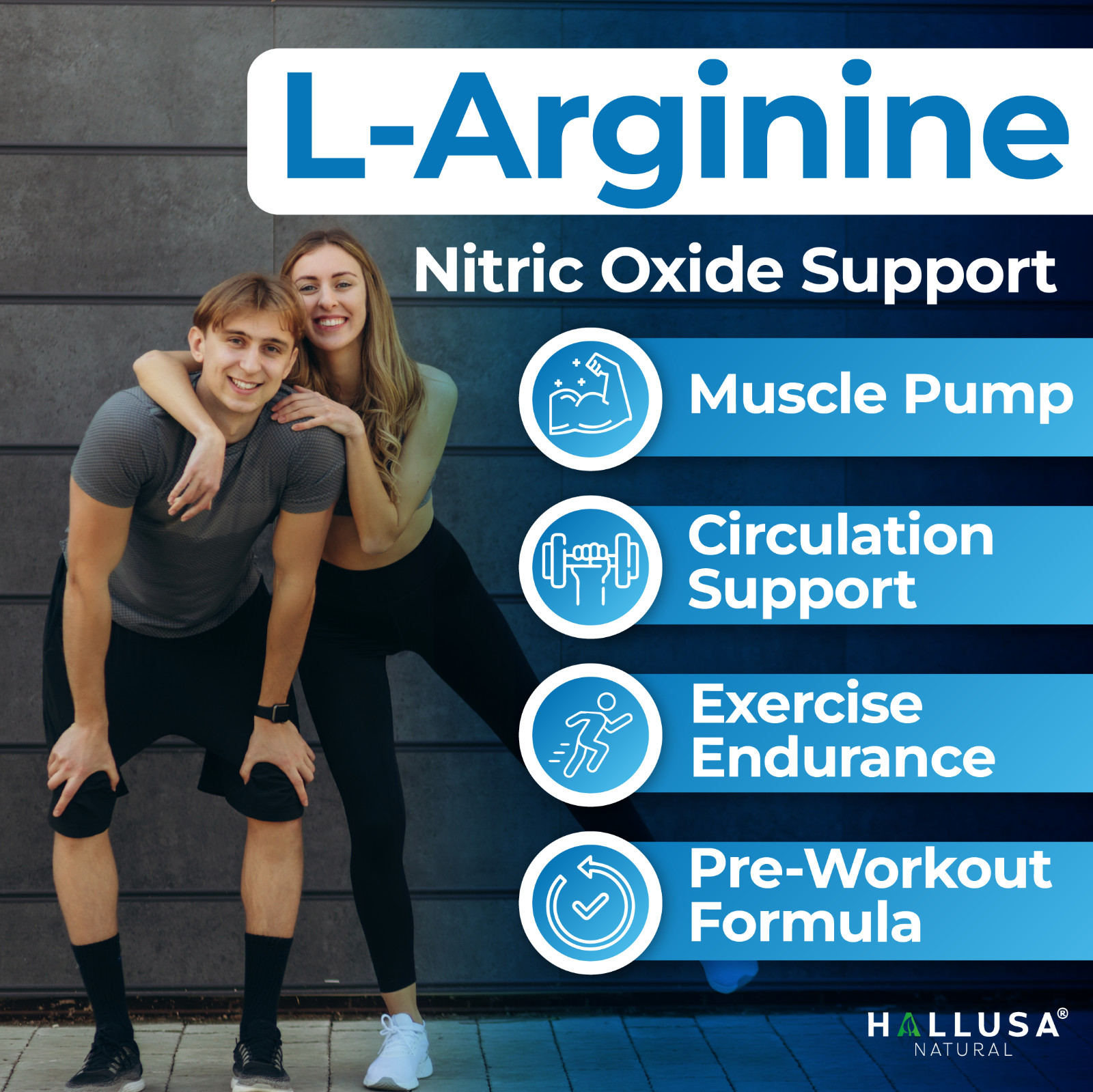 L-ARGININE , Extra Strength Nitric Oxide & Circulation Boost – Muscle RECOVERY