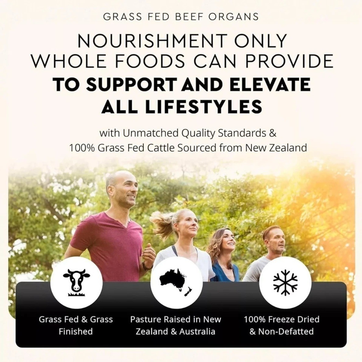 Ancestral Supplements Grass Fed Beef Organ Supplement 180 Capsules Non-GMO new