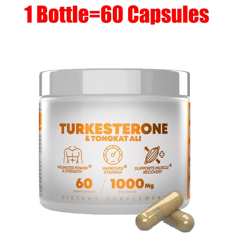 Turkesterone 1000 Mg Natural Capsules Supplement Muscle Growth & Recovery 60 Pcs