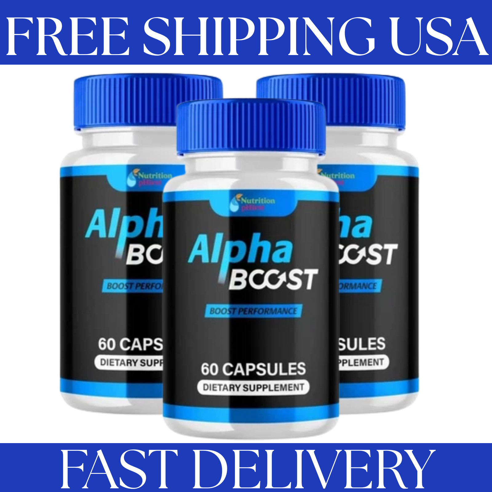 Alpha Boost innovative Supplement for Men with Natural Ingredients 180 Capsules