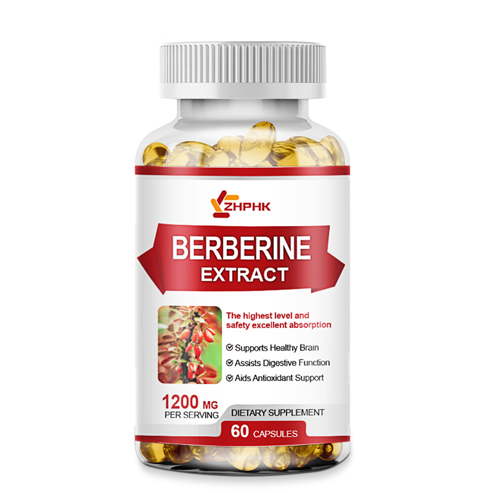 Berberine Capsules 1200mg High Potency Anti-inflammatory Blood Sugar Balance