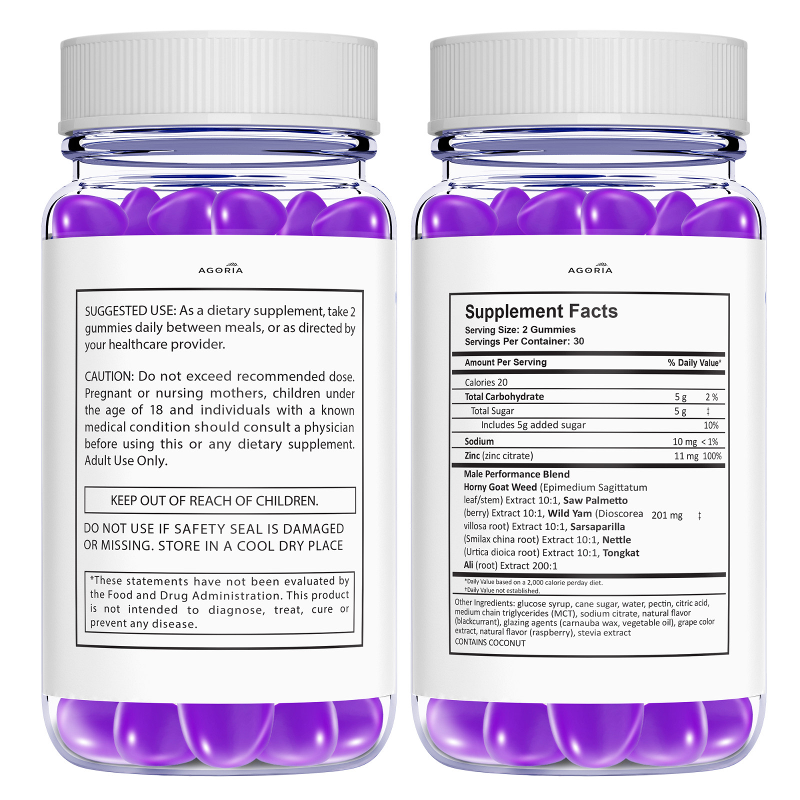 Erecpower Energy Management Multivitamin Health Supplement (300 Gummies) 5-Pack