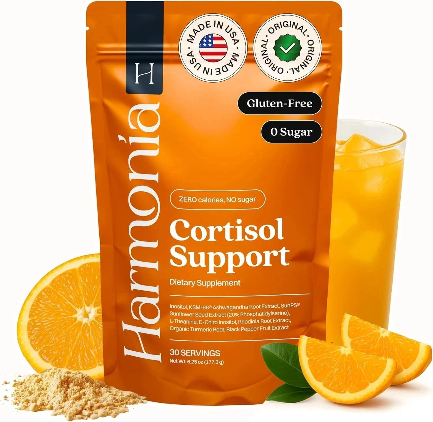 Harmonia Cortisol Cocktail | Cortisol Supplements for Women Men (Free Delivery)