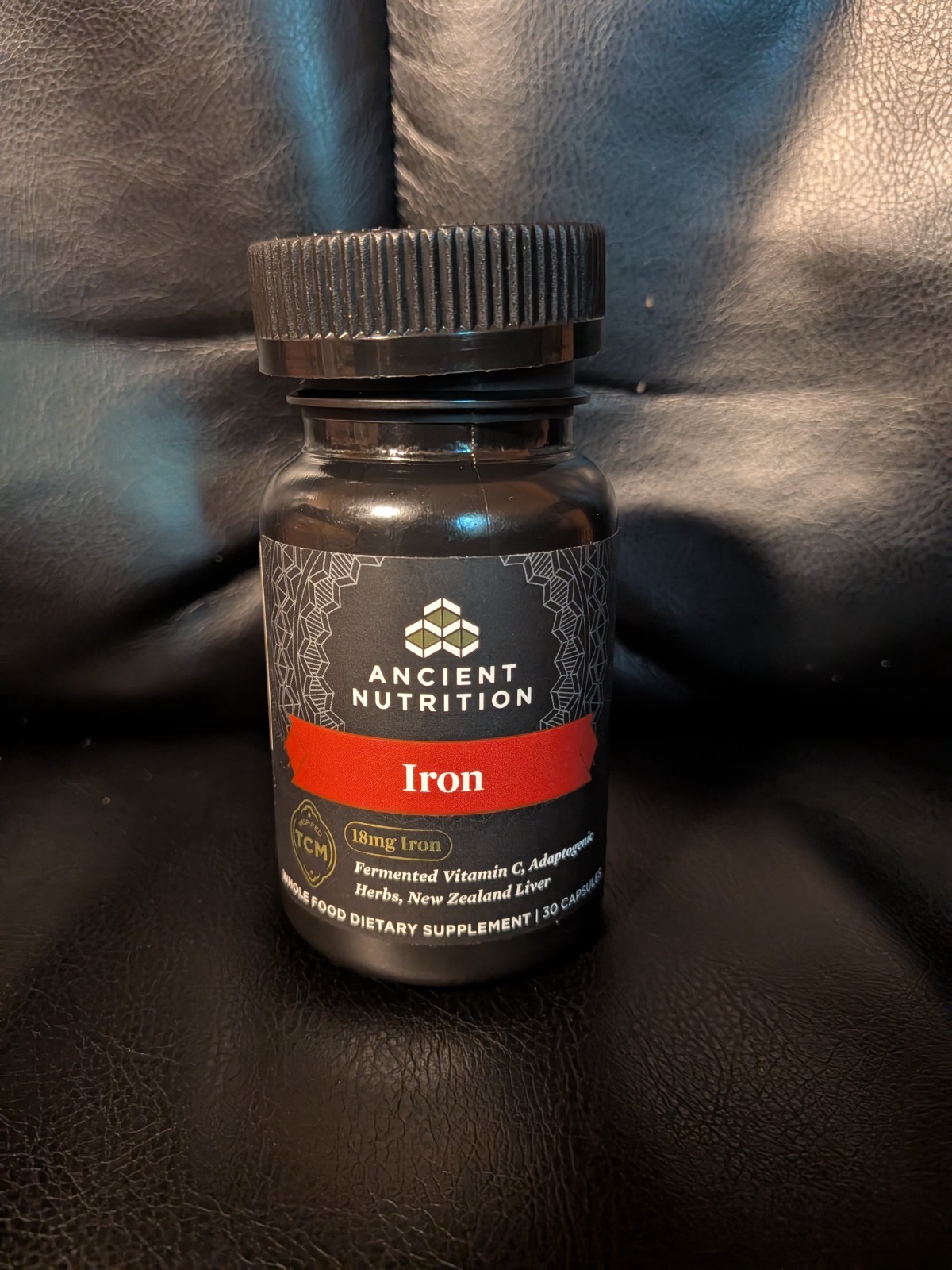 Ancient Nutrition Iron 18mg 30 Capsules Energy Blood Health Supplement Exp12/26