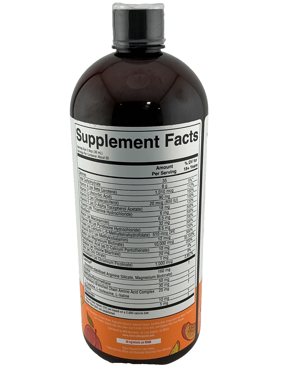 4X Mary Ruth’s Liquid Multivitamin Morning +Hair Growth 30oz Sealed! Best By