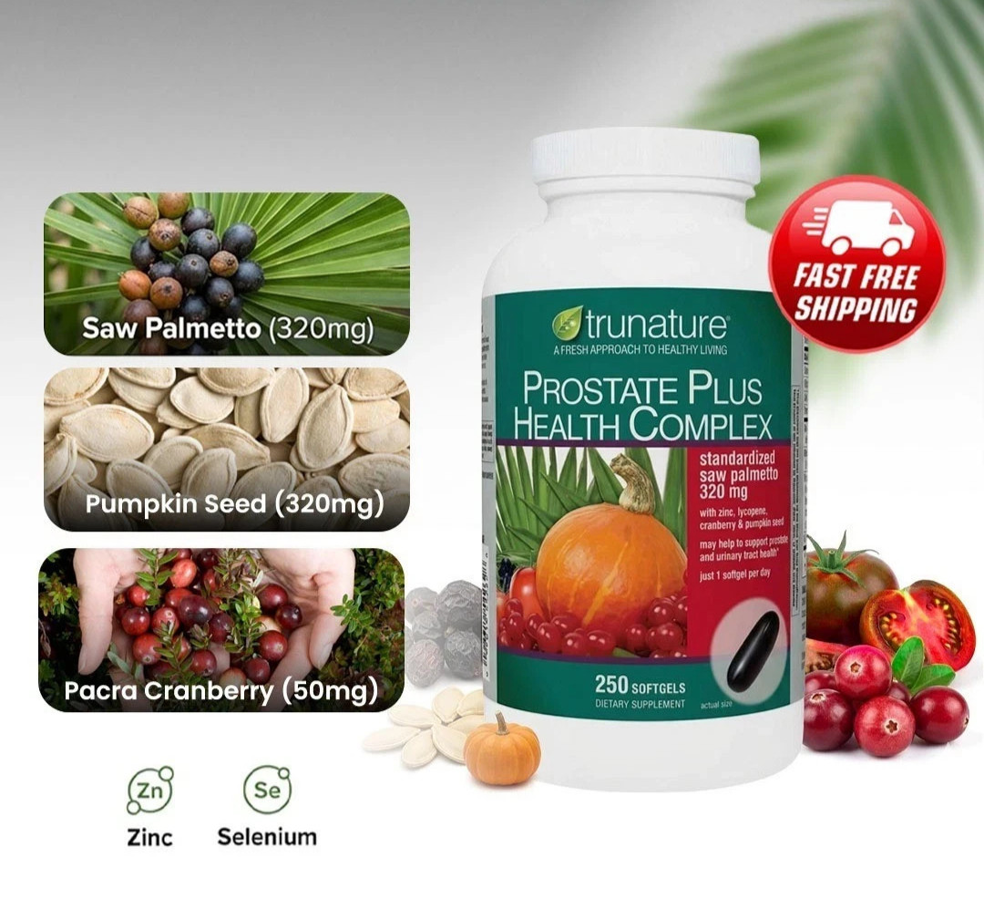 Genuine Trunature Prostate Plus Health Complex – 250 Softgels | Authentic