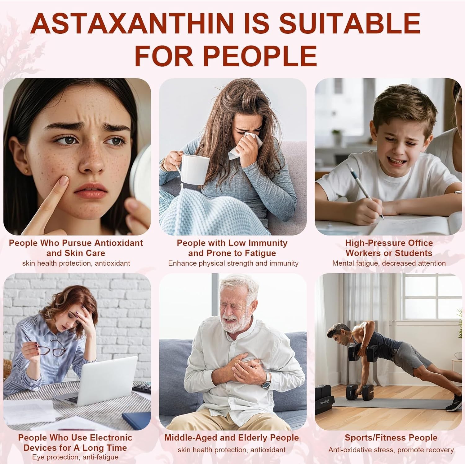 Rovina Astaxanthin, Baleno Astaxanthin 12Mg Antioxidant Supplement for Daily Wel