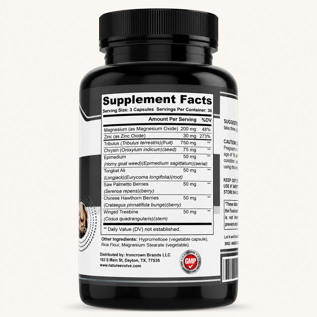 Nature Evolve Premium Ultra Test Men’s Health Support 1305mg Made In USA