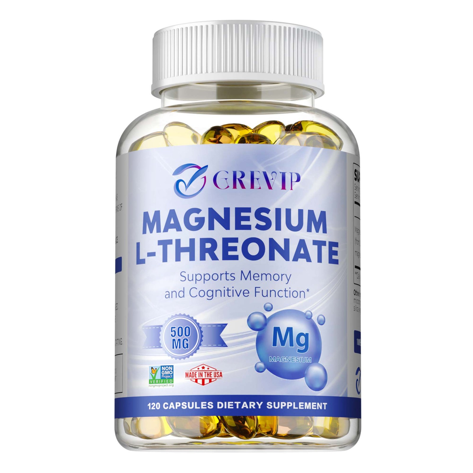 Magnesium L-threonate- Support Focus, Improved Sleep, Mood & Cognitive Abilities