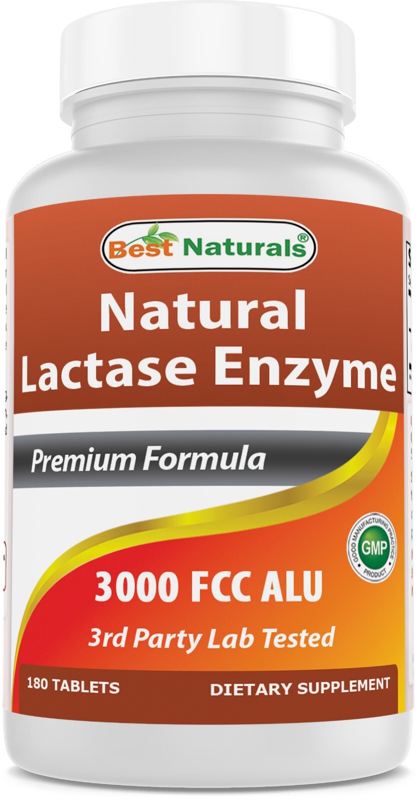 Fast Acting Lactase Enzyme Tablet, 3000 Fcc Alu, 180 Count