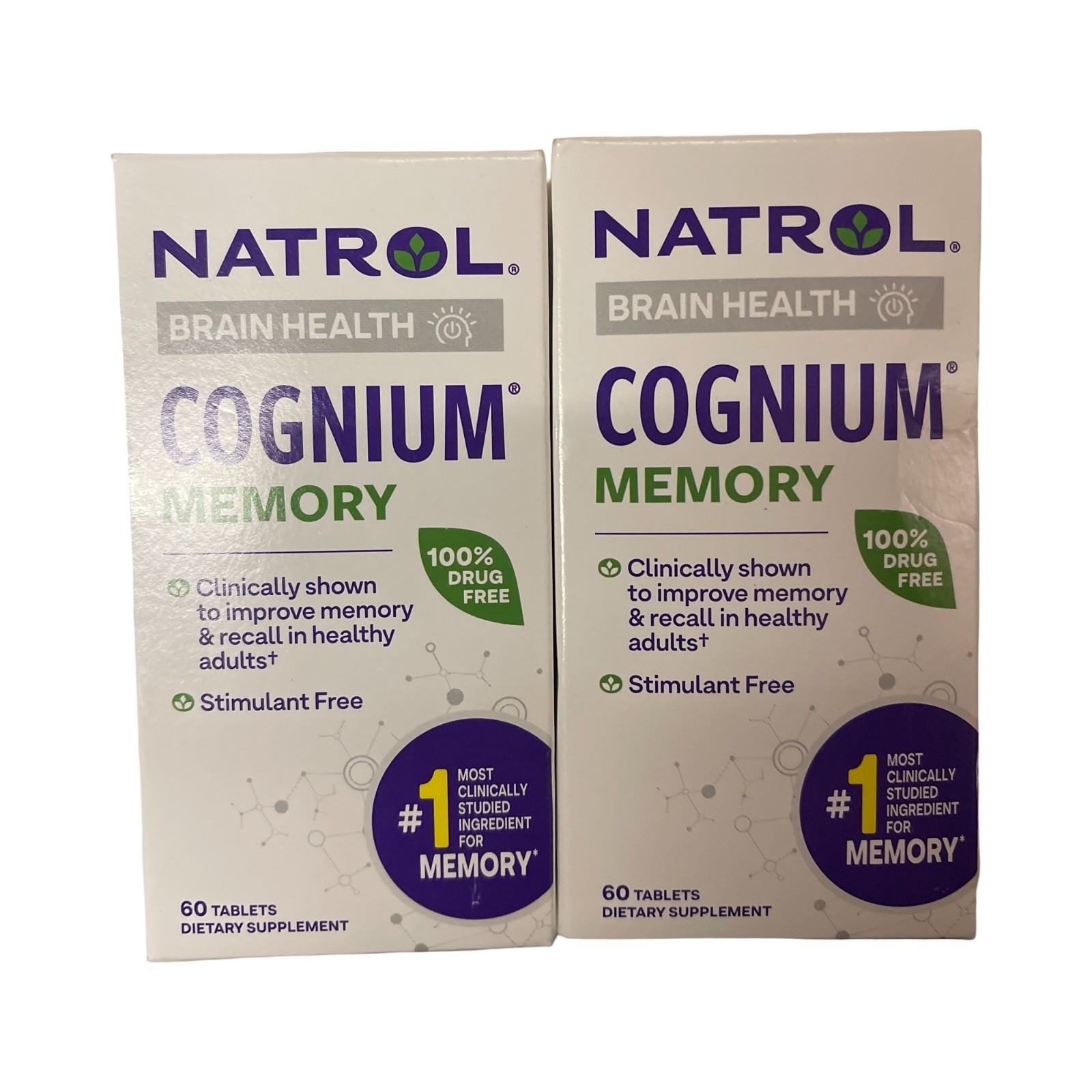 Natrol Cognium Memory Supplement Tablet 60ct. – 2 Pack! – Exp 01/26