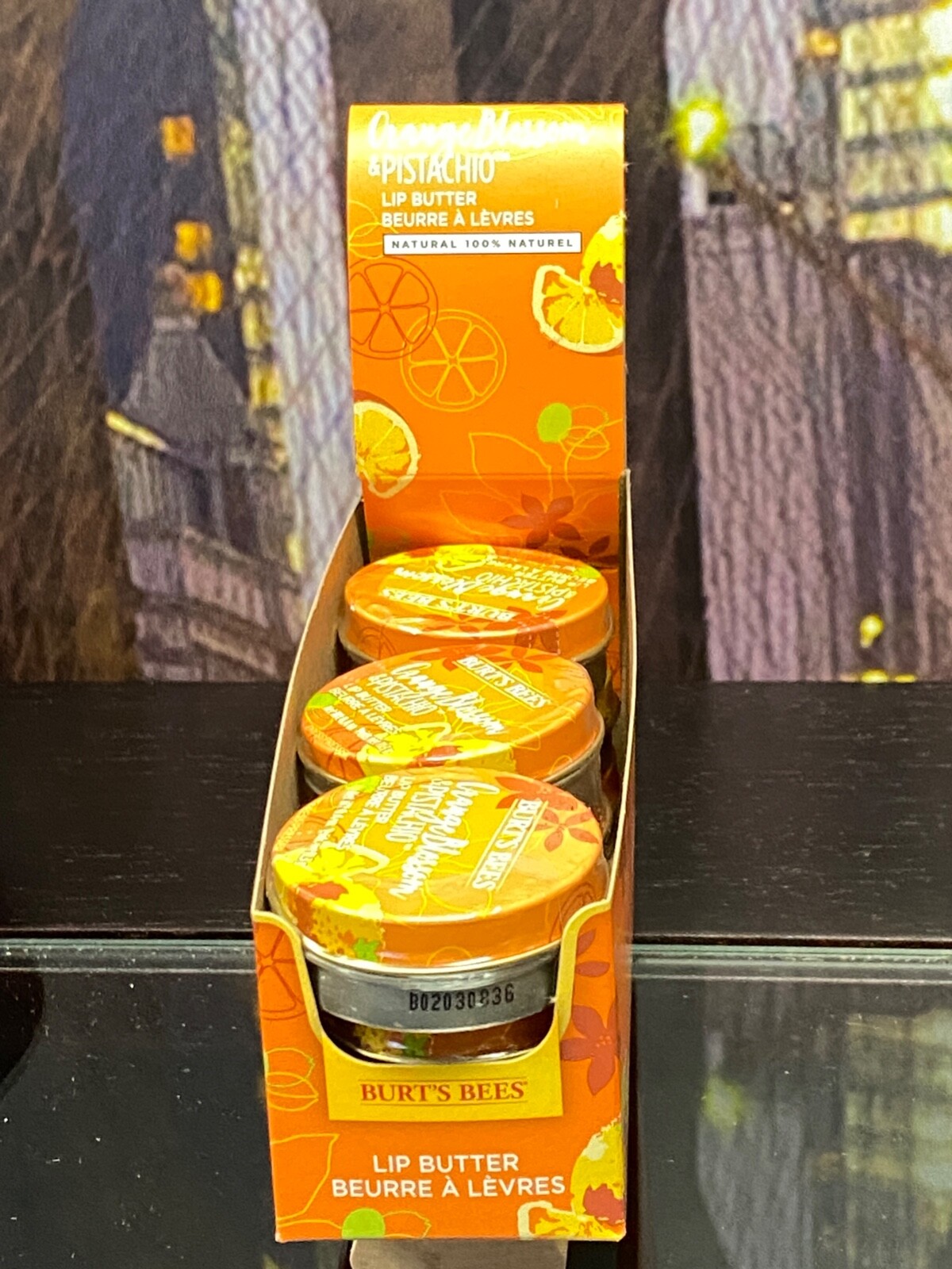 Lot of 9 Burt’s Bee Orange Blossom & Pistachio Lip Butter 0.4oz