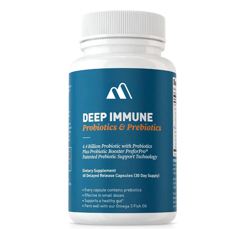 Deep Immune Probiotics and Prebiotics–60 Capsules