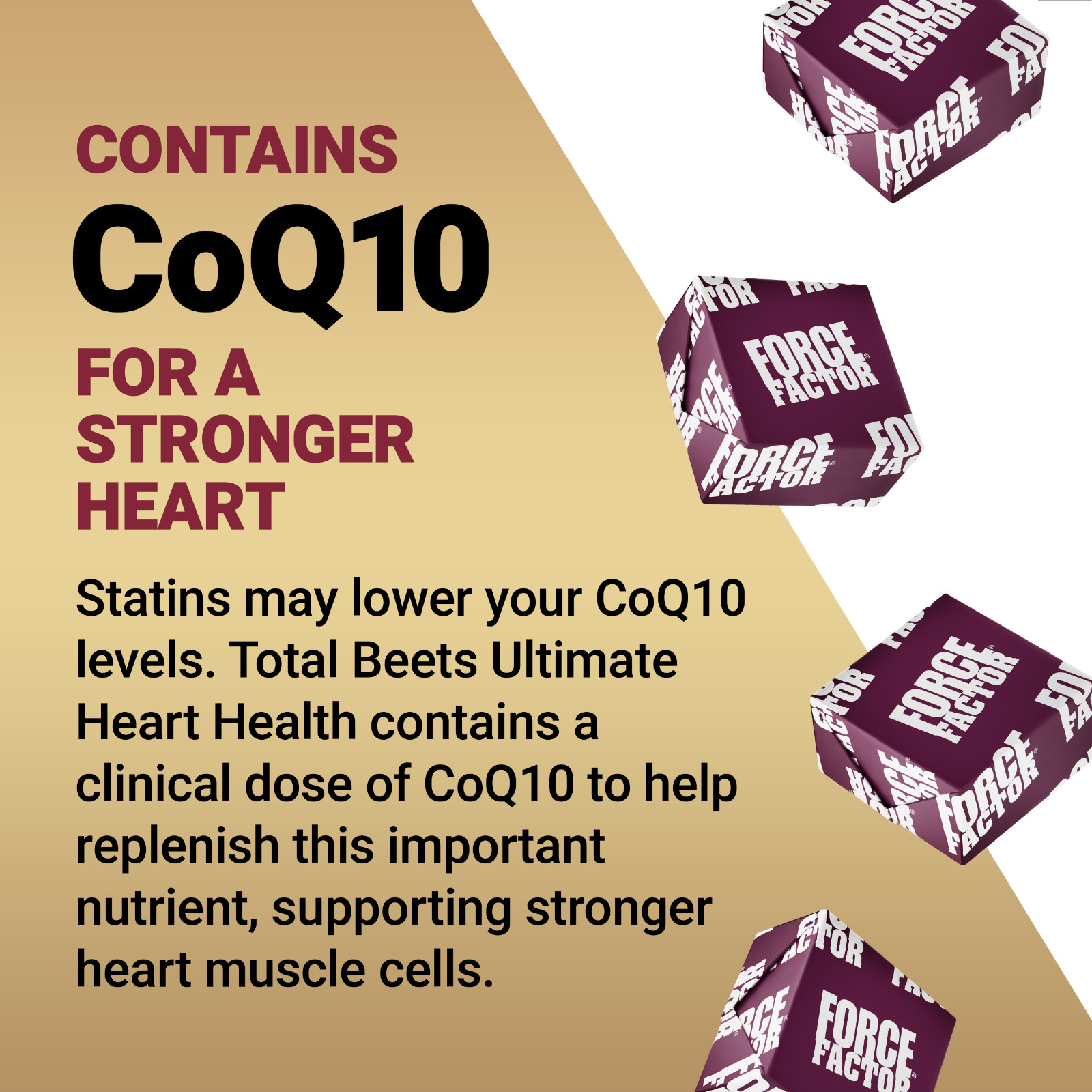 FORCE FACTOR Total Beets Ultimate Heart Health Blood Pressure Support Chews
