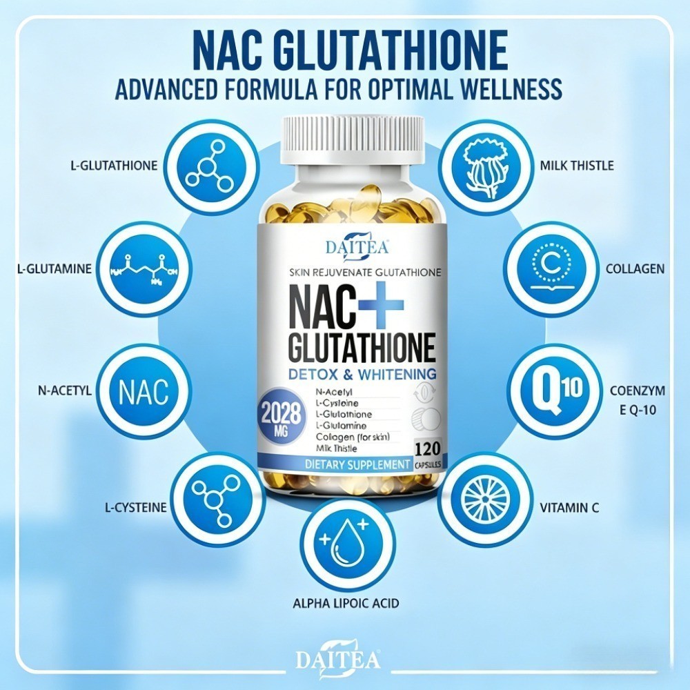 NAC Glutathione Collagen Supplement – Anti-Aging, Antioxidant & Anti-Allergy NEW