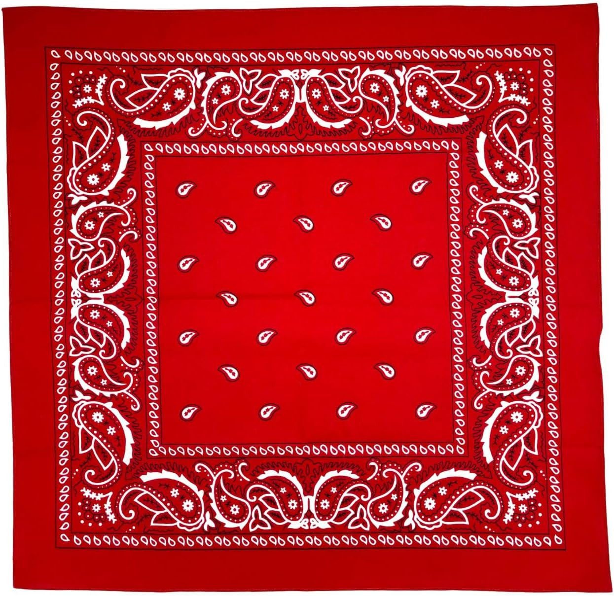 3 Pack Extra Large Bandanas 27” x 27” 100% Cotton for Men & Women Paisley Handke