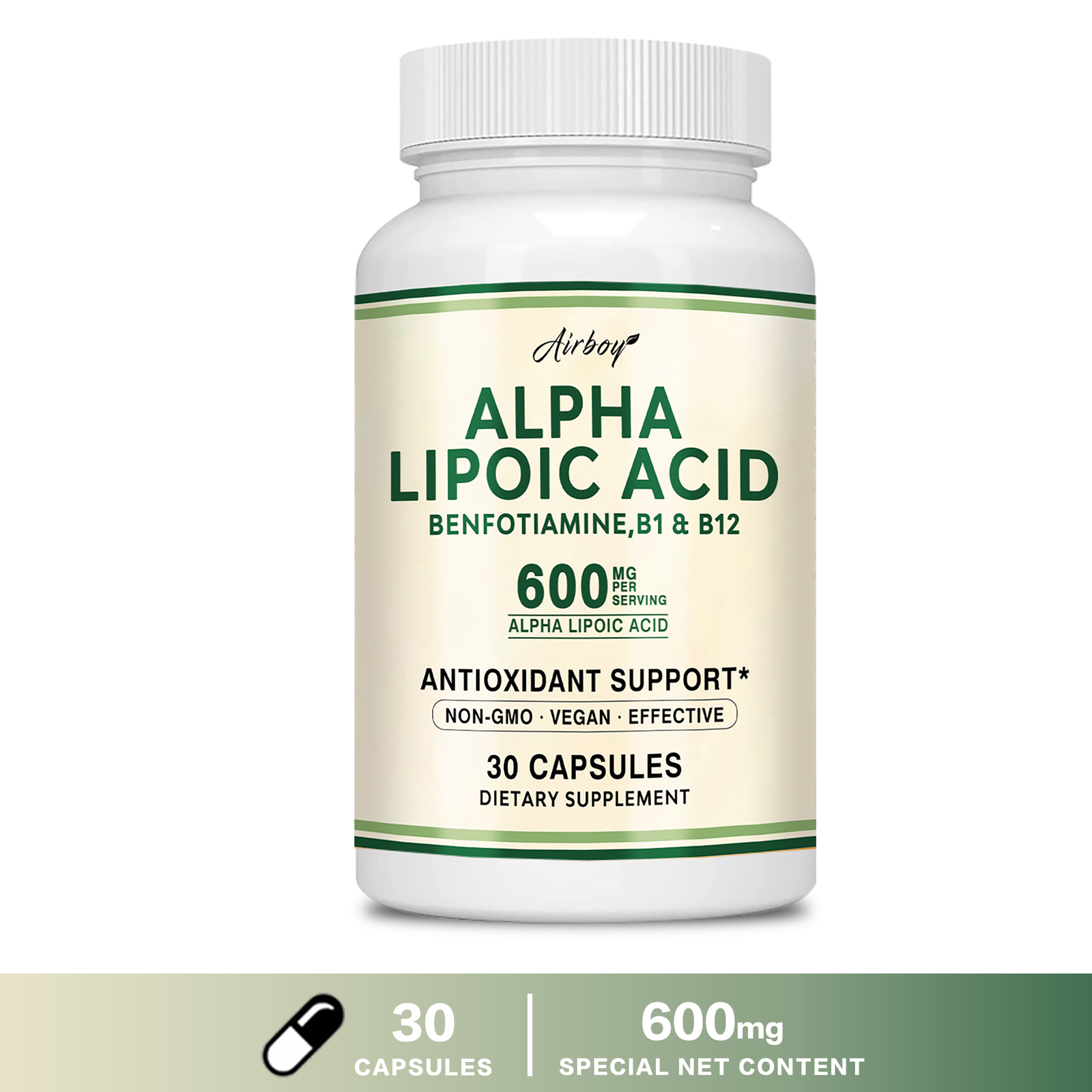 Alpha Lipoic Acid 600 Mg – Antioxidant and Metabolism Support, Weight Management