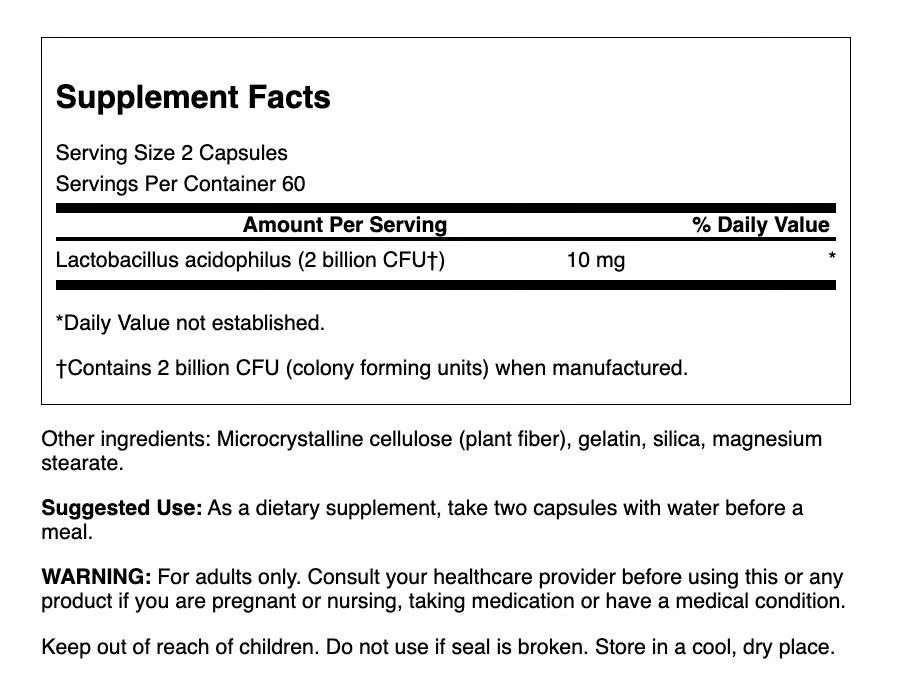 Swanson Probiotic for Daily Wellness 2 Billion Cfu 120 Capsules