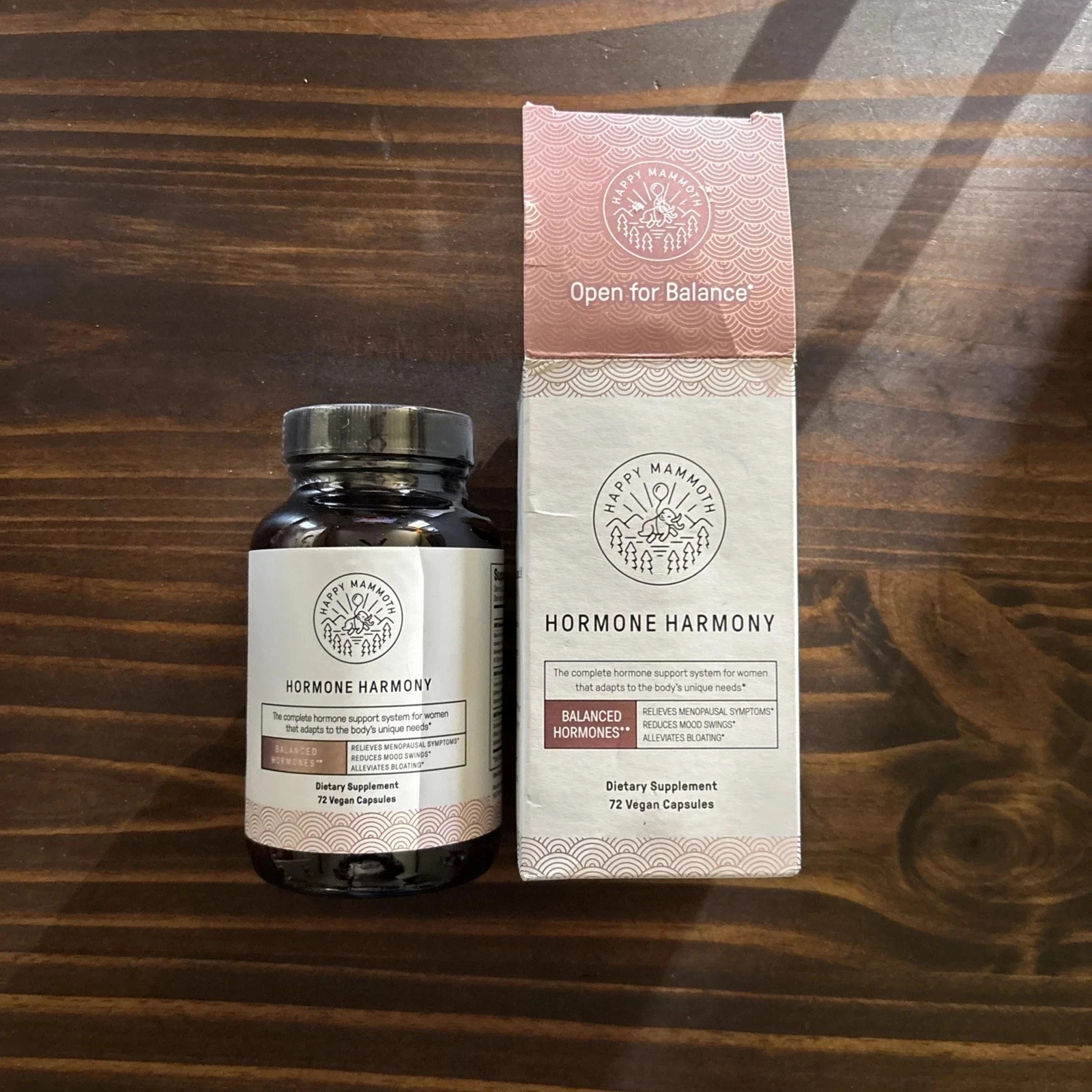 US Happy Mammoth Hormone Harmony Natural Hormonal Support for Women 72 Capsules