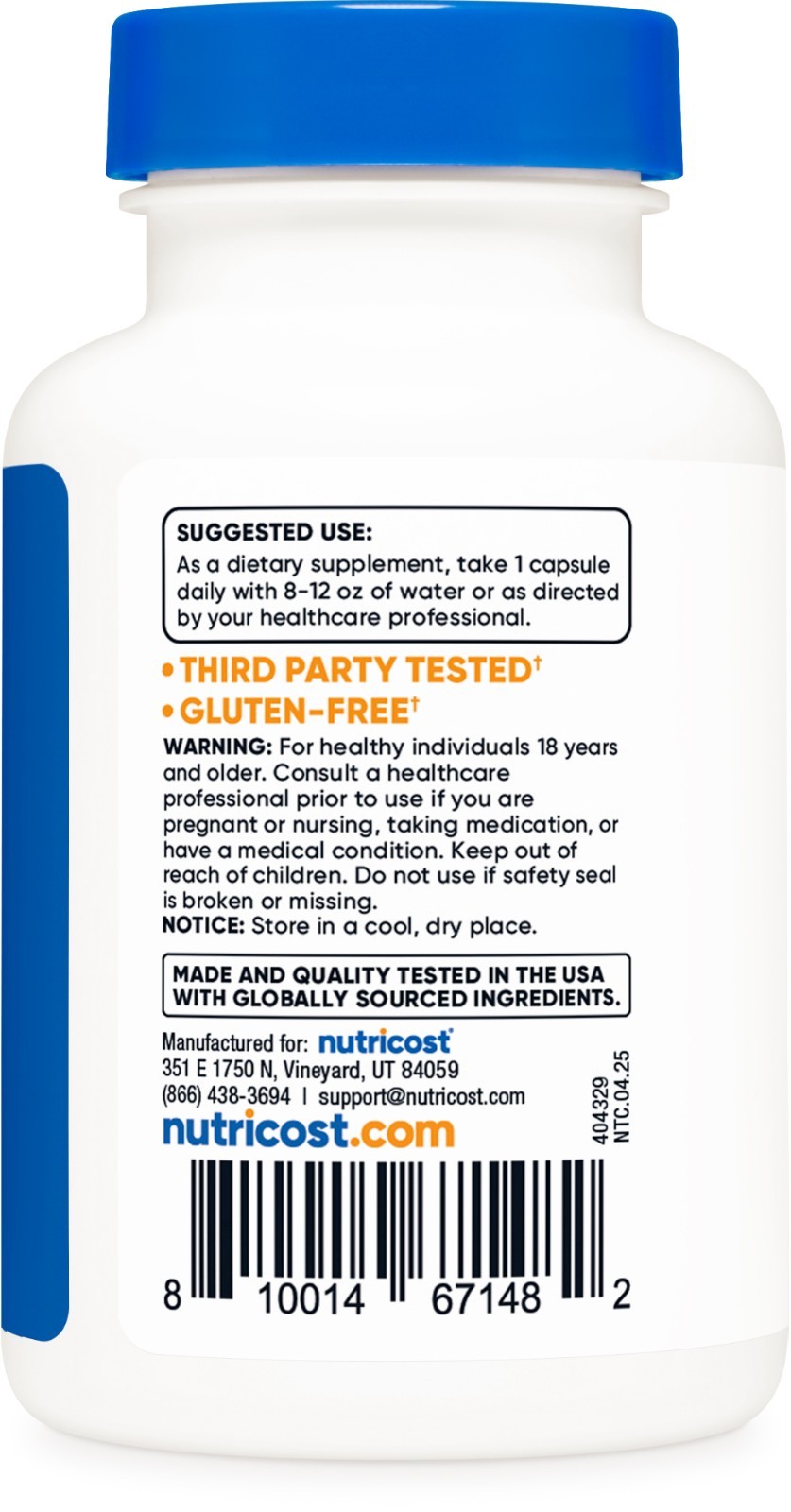 Nutricost Zinc Picolinate 50mg, 120 Vegetarian Capsules- Gluten Free and Non-GMO