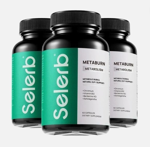 Selerb Metaburn – Chromium, B12 & Berberine HCl, 60 Caps for Nutrient Support
